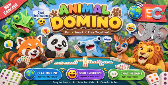 Animal Domino | HTML5 Game – Plot 3