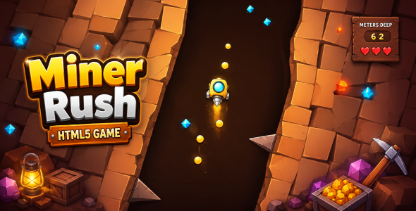 Miner Bustle — HTML5 Never-ending Mining Game