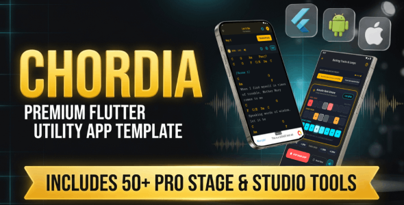 Chordia | Tune Repertoire and Tuner – Flutter App Template