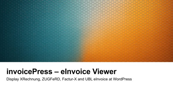 invoicePress – EN16931 e-Invoice Viewer