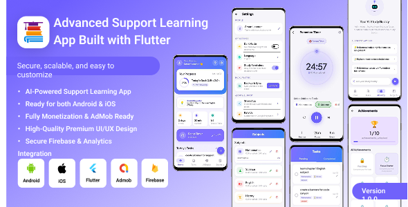 StudyPulse – Gamified Pomodoro Timer, Search for Planner & Project Manager Flutter App