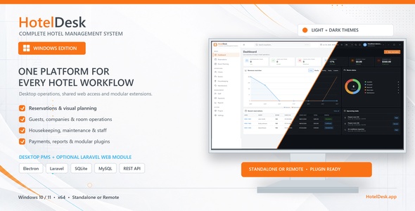 HotelDesk – Total Resort Administration System Windows App