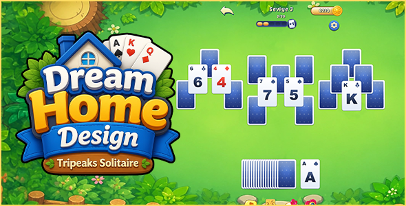 Dream Dwelling Fabricate – Tripeaks Solitaire | 5000 Ranges HTML5 Puzzle Sport