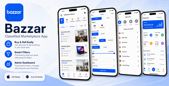 Bazaar | Labeled Market Flutter App With PHP and Node.js