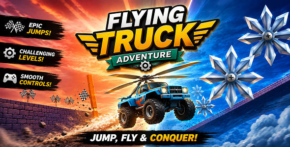 Flying Truck Adventure | HTML5 Arcade Adventure Game