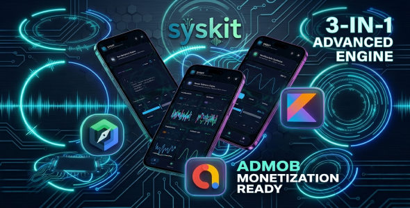 SysKit | 3-in-1 Machine Utility & Developer Toolbox Android App with AdMob