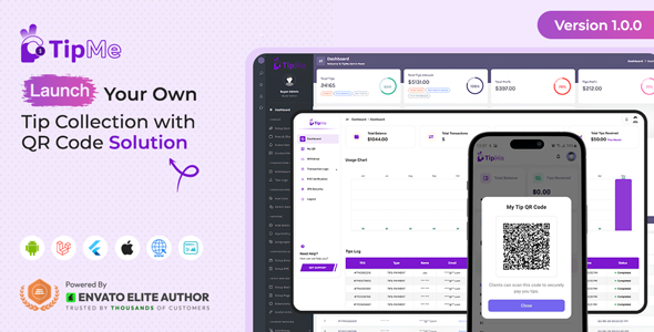 TipMe | QR Code Tipping Platform