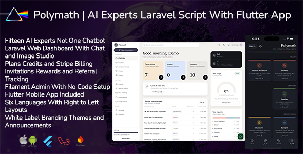 Polymath AI | AI Consultants Laravel Script With Flutter App