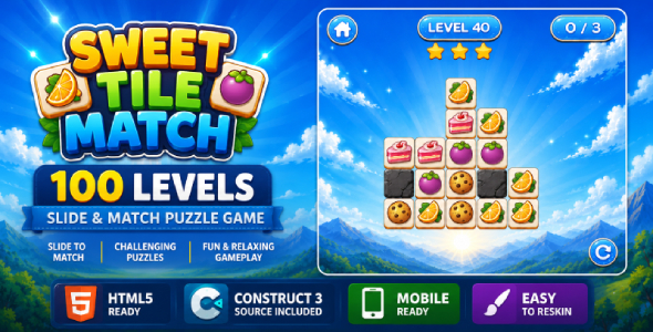 Sweet Tile Match | Puzzle Recreation