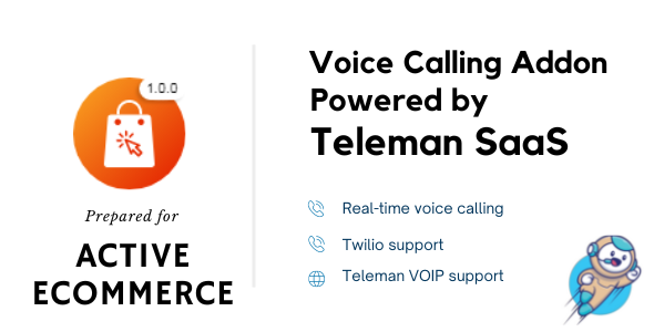 Involving eCommerce Narrate Calling Teleman Add-on