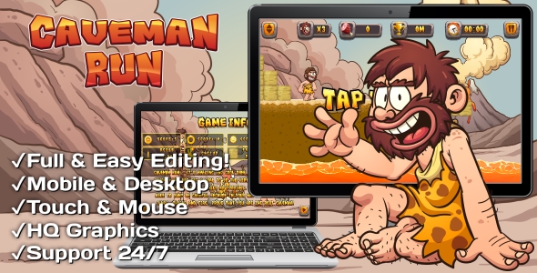 Caveman Shuffle | HTML5 Sport