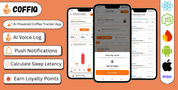 Coffiq | AI-Powered Espresso Tracker React Native App