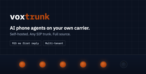 Voxtrunk – Self-Hosted AI Mobile phone Agent Net Utility