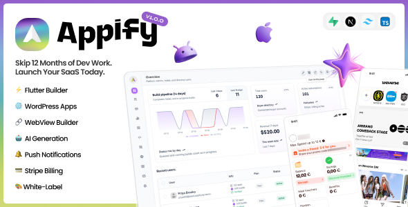 Appify – AI-Powered No-Code Cell App Builder SaaS Platform