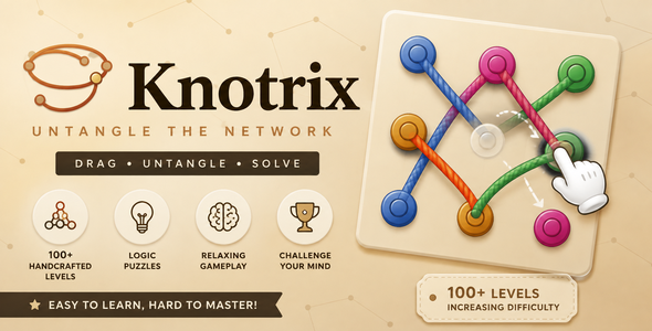 Knotrix | HTML5 Poke and Untangle Puzzle Game