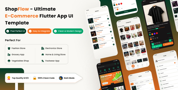 ShopFlow | E-Commerce App Flutter UI Template