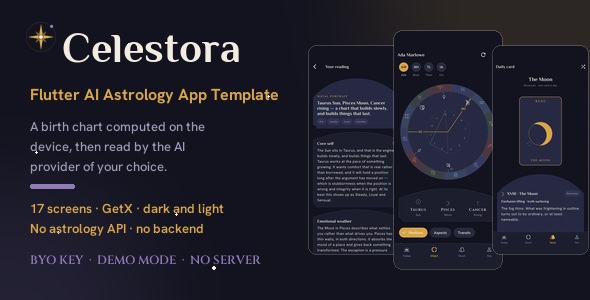 Celestora | Flutter AI Astrology App Template