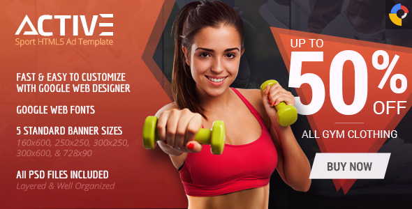 Moving – Sport HTML5 Advert Template