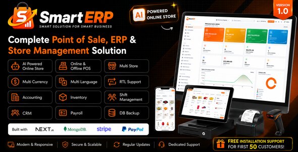 Gorgeous ERP | Subsequent.js POS and AI-Powered Online Retailer