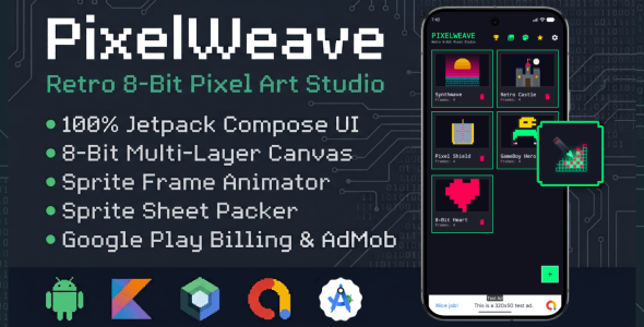 PixelWeave | Pixel Artwork and Sprite Animator – Android App