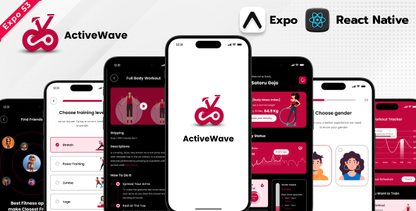 Active Wave Health React Native Expo App Ui Equipment