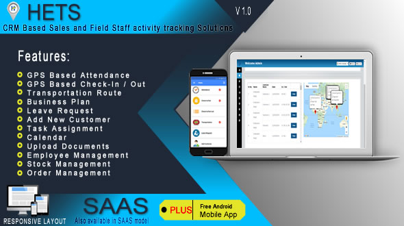 HETS – Area Workers Voice Tracking Solutions – .NET based entirely Admin Panel + Android Cell App
