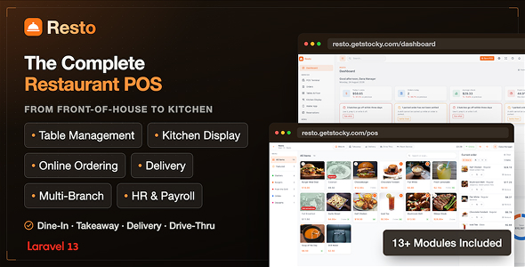 Resto — Restaurant Management Blueprint, POS, KDS & Online Ordering
