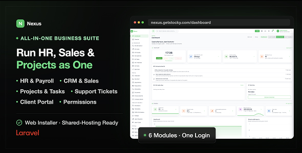 Nexus – HR, CRM & Project Administration System