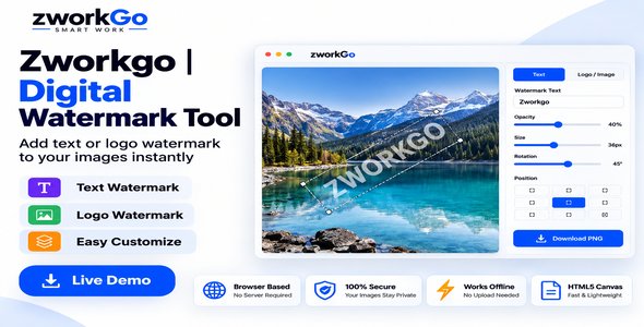 Zworkgo | Digital Watermark Instrument