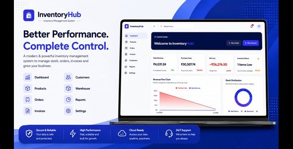 InventoryHub – Stock Administration Machine – React Script