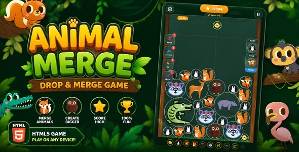 Animal Merge | HTML5 Fall and Merge Sport