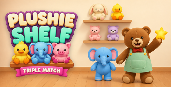 Plushie Shelf: Triple Match | 5000 Phases HTML5 Puzzle Sport