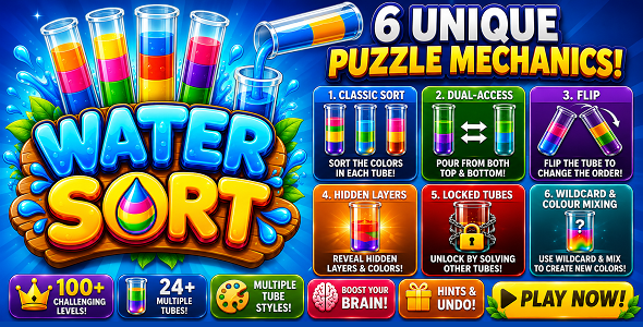 Water Form | Coloration Puzzle HTML5 Sport