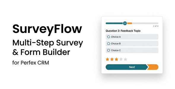 SurveyFlow – Multi-Step Look & Create Builder for Perfex CRM