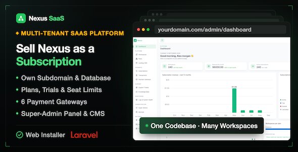 Nexus SaaS – Multi-Tenant HR, CRM & Project Administration Platform