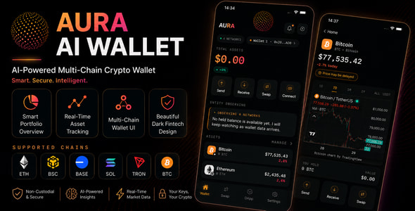 AURA Wallet – React Native AI Agent Crypto Wallet with Web3