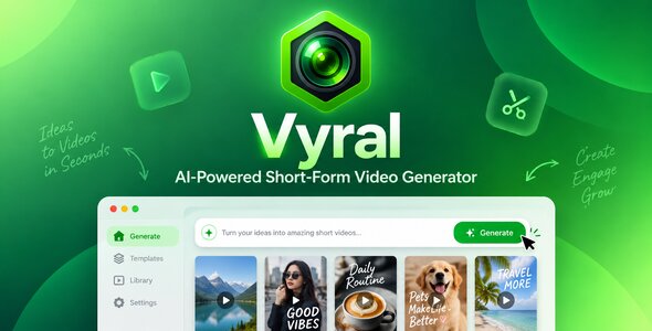 Vyral – AI-Powered Instant-Find Video Generator SaaS Platform