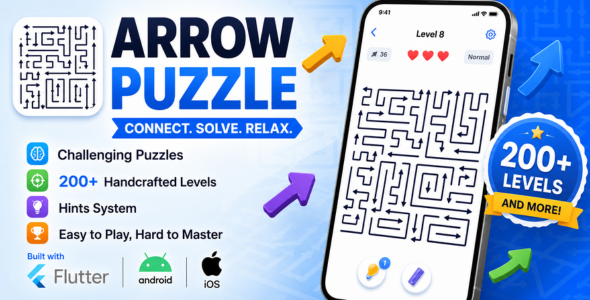 Arrow Puzzle | Arrow Logic Recreation with 200+ Stages