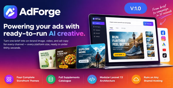 AdForge — AI Advert Inventive Generator SaaS