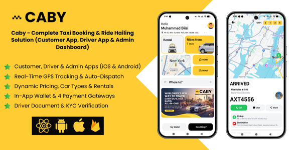 Caby – Taxi Booking and Fling Hailing Answer