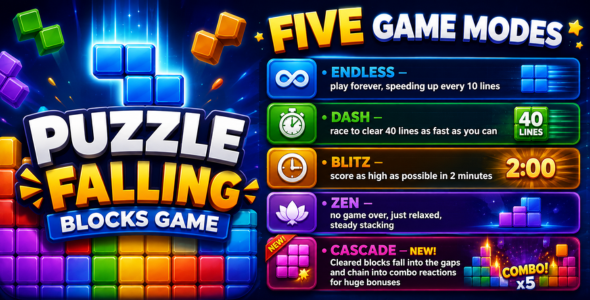 BlockFall | Puzzle Falling Sport Android App With Ads