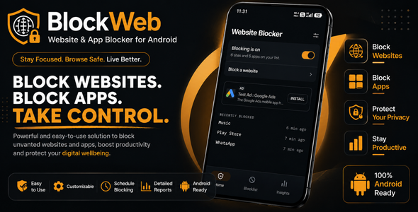 BlockWeb | Net web page Blocker for Android with Adverts