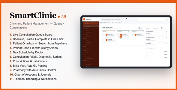 SmartClinic | Sanatorium and Patient Management Scheme