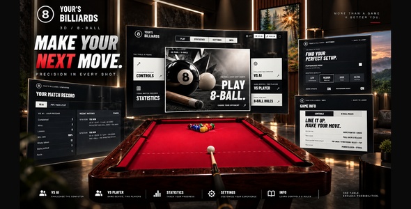 Your Billiards: Eight Ball | HTML5 3D Sports Sport