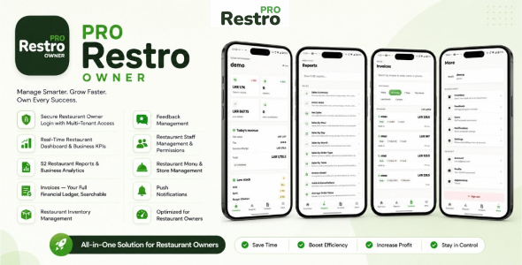 Restro Owner – Restaurant Dashboard, Reviews and Administration App