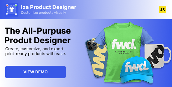 Iza JavaScript Product Dressmaker