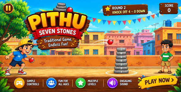 Pithu | HTML5 Seven Stones Recreation