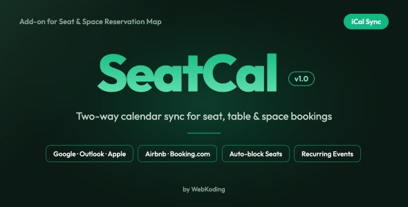 SeatCal – Calendar Sync Add-on for Seat & Home Reservation Plot