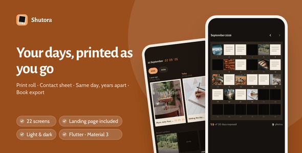 Shutora | Flutter Photograph Diary App with Laravel Cloud Backup