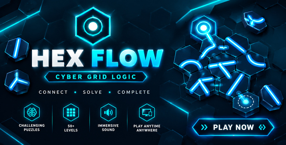 Hex Float | HTML5 Neon Hex Puzzle Sport
